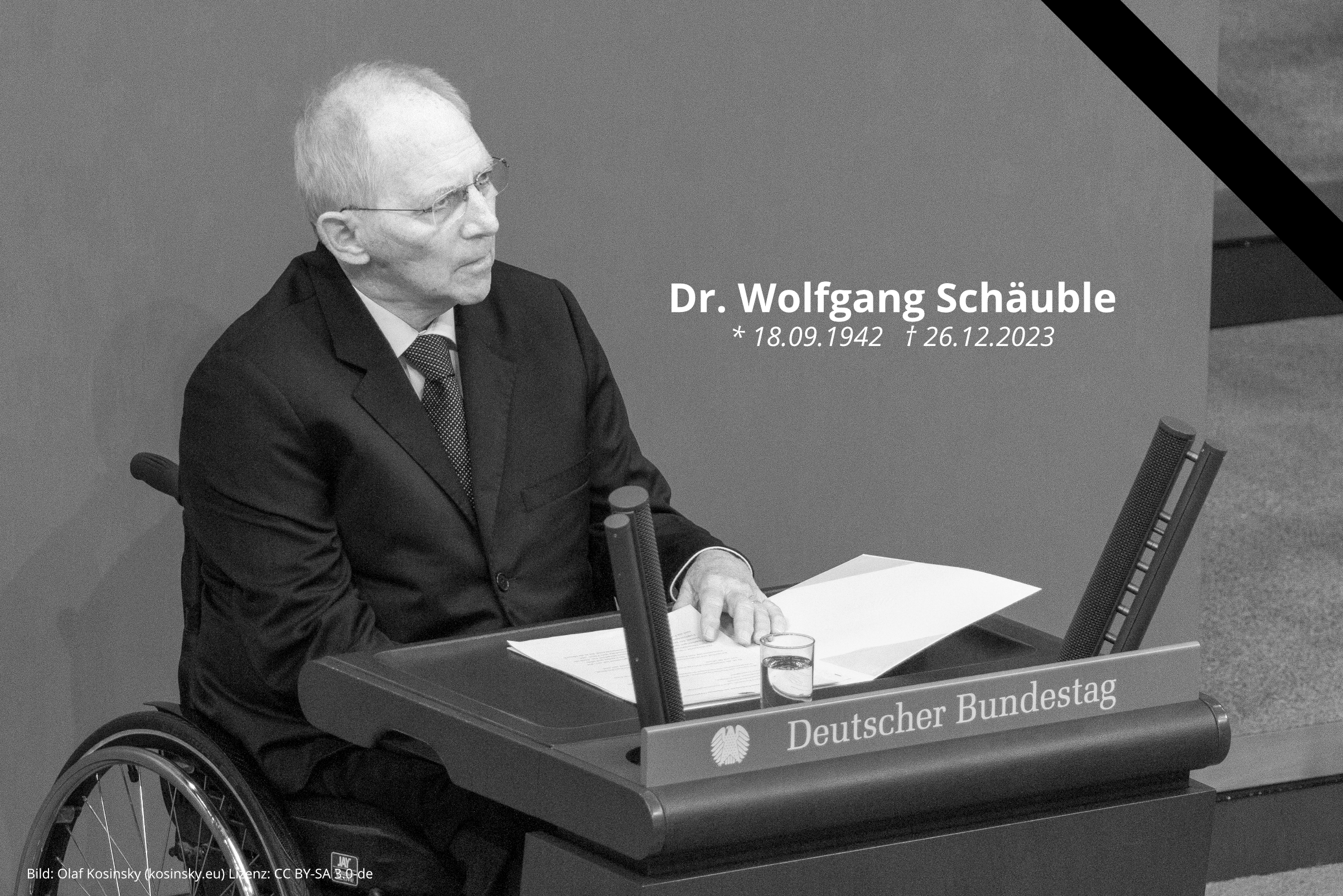 Im Gedenken an Wolfgang Schäuble