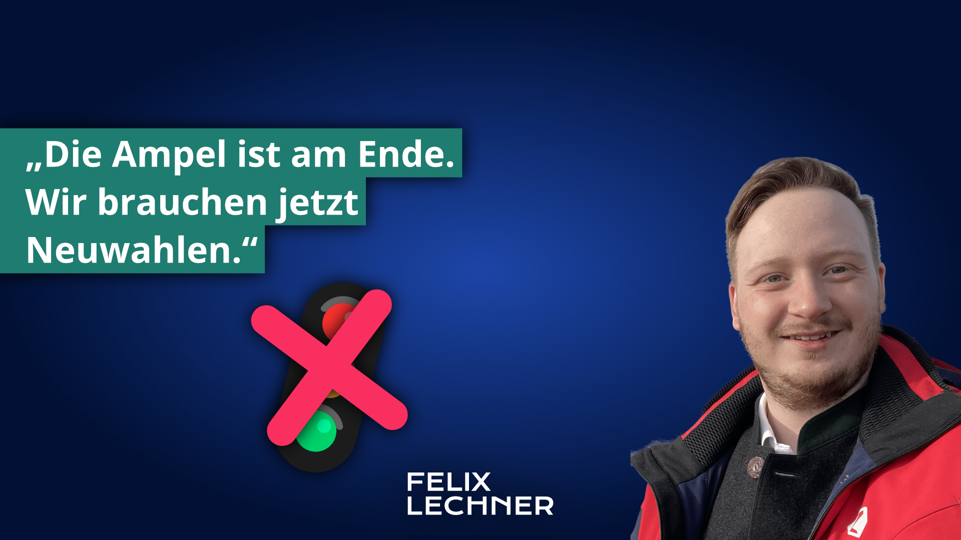 Die Ampel ist aus. Neuwahlen jetzt!